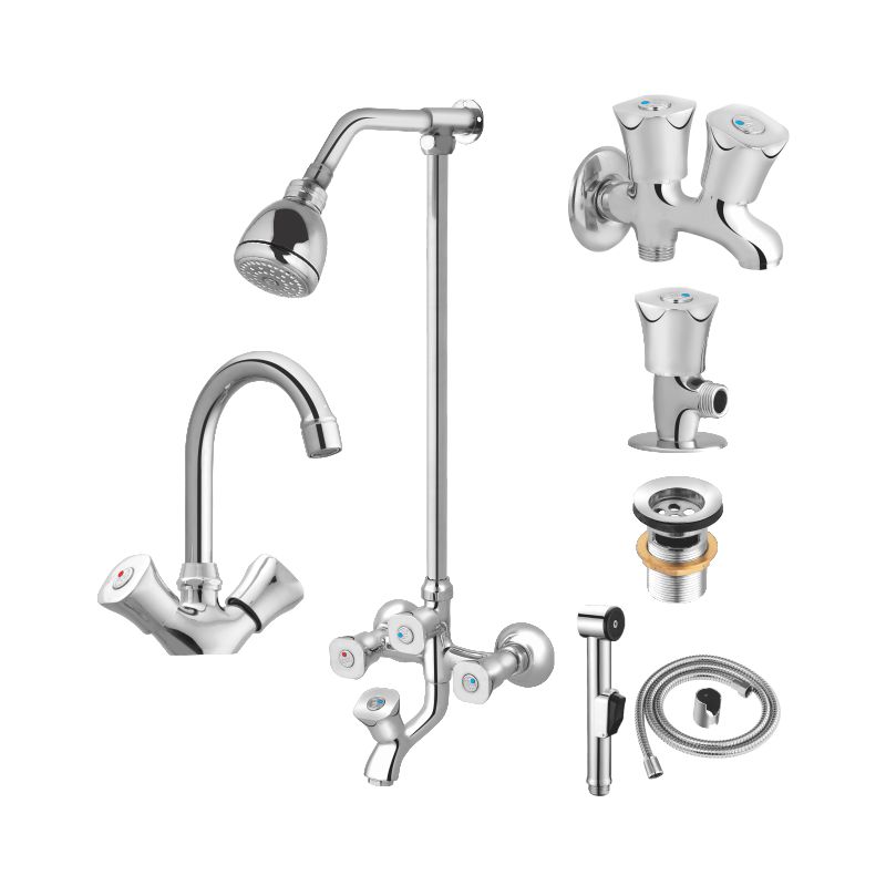 Alpha Bath Set 4 Knob with Toilet Shower Rizwan Group of